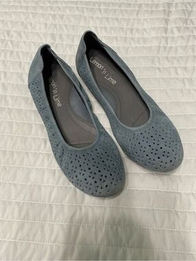 Lemon n Lime Blue Slip-On Ballet Flats Women’s Size 38